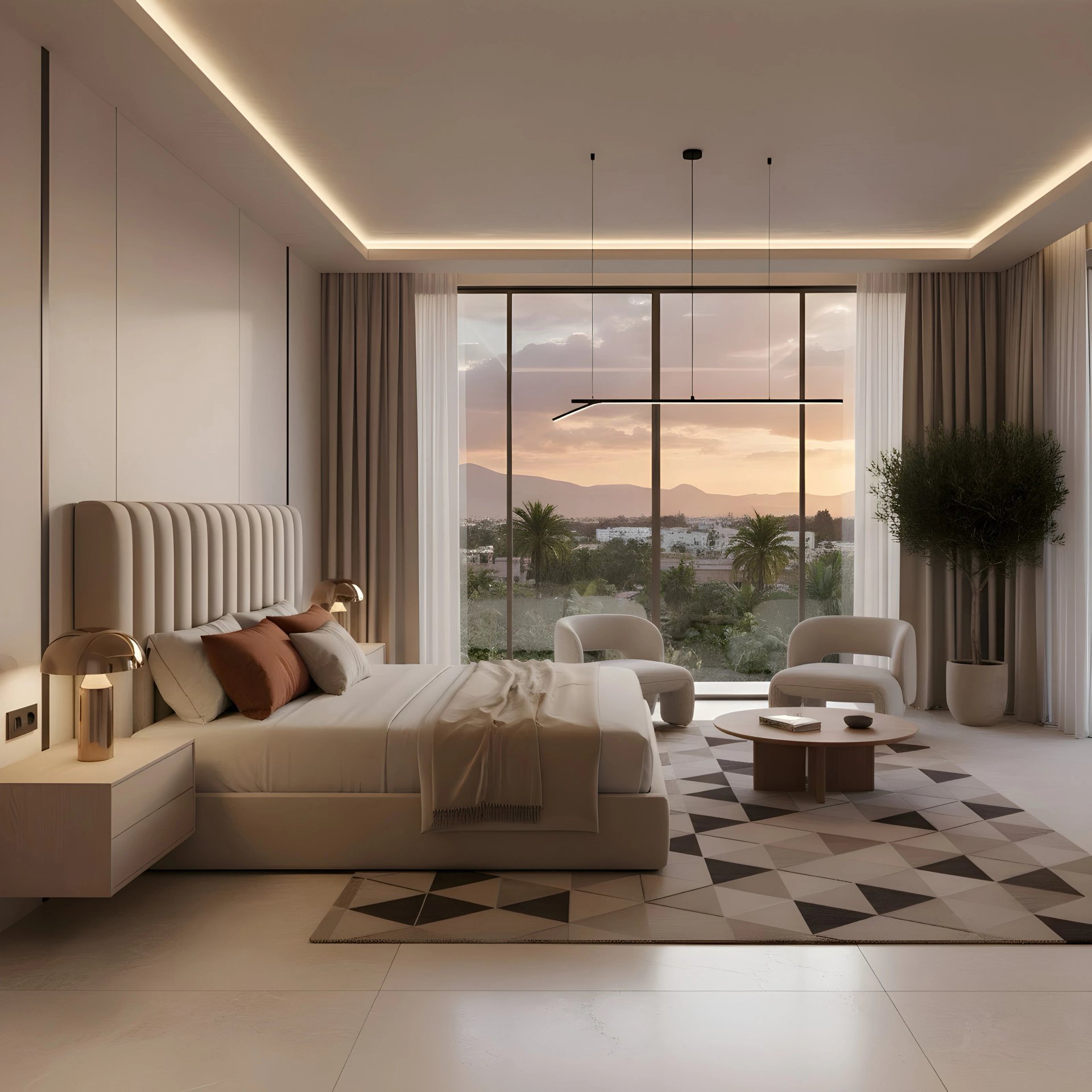 Vue extérieure du projet Gold Garden - Façade moderne