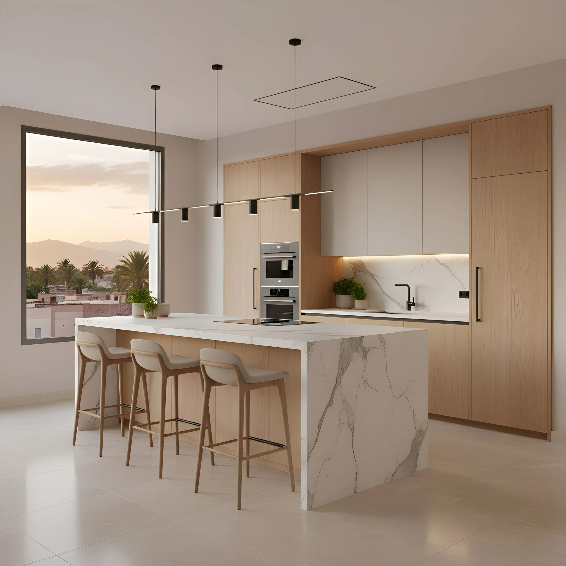 Vue intérieure du projet Gold Garden - Espace de vie