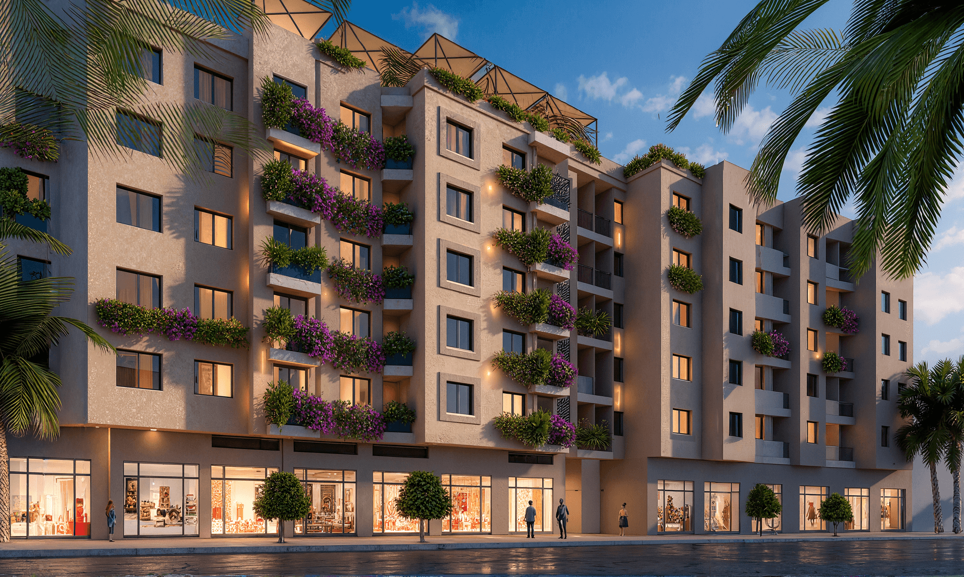 Façade du projet Patio