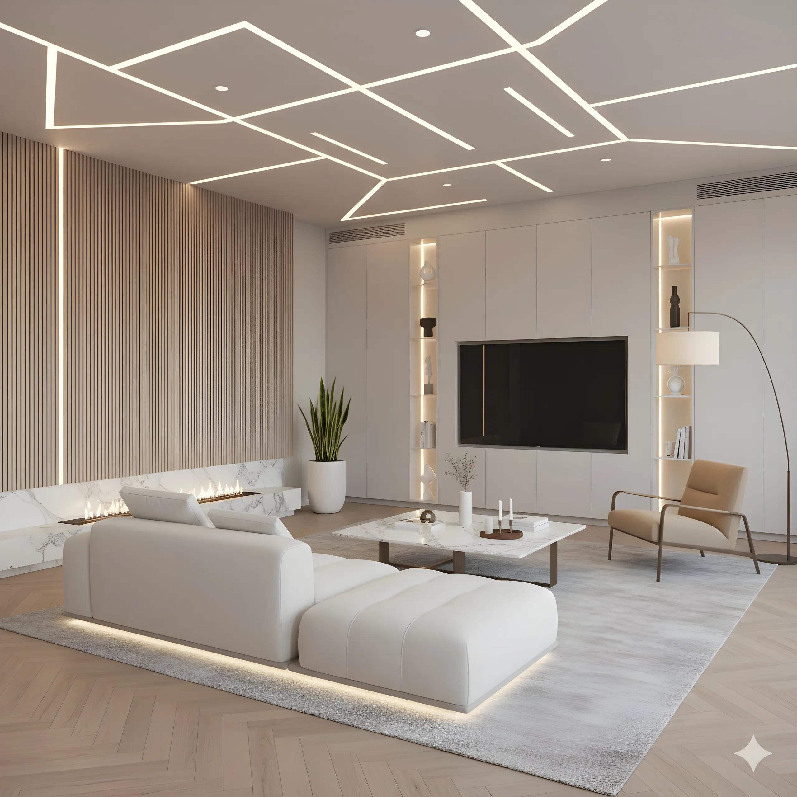 Zora, Design intérieur, matières et lumière
